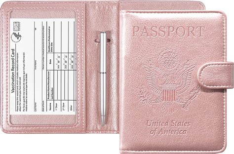 ACdream Passport and Vaccine Card Holder Combo, Cover 